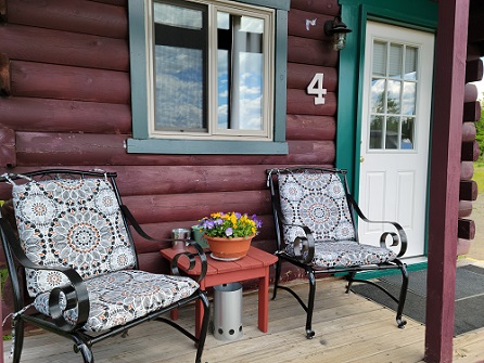 Maine log cabin rental