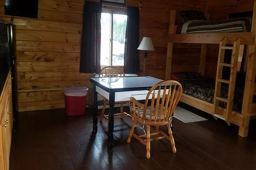 Maine log cabin rental